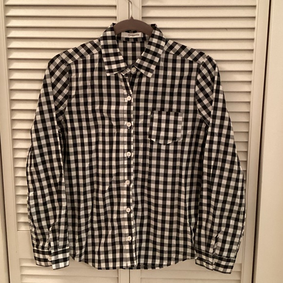 Gingham Button Down Shirt - M - Picture 1 of 5